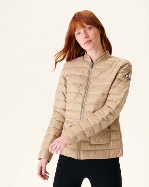 Beige JOTT Andorra Short Light Women's Jackets | ARF-7760