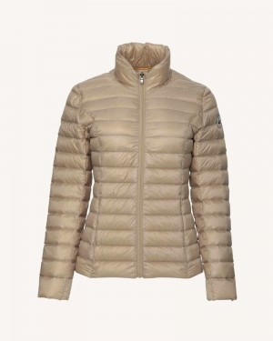 Beige JOTT Cha Lightweight Women's Down Jackets | QGZ-8770