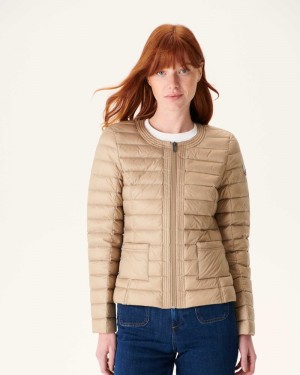 Beige JOTT Douda Light Women's Down Jackets | ZZH-7360