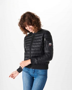 Black JOTT Emmy Lightweight Women's Padded Jackets | ROM-6017