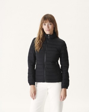 Black JOTT Jade Lightweight Women's Padded Jackets | ISO-7505