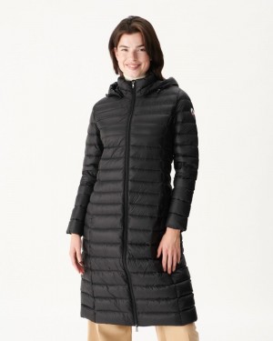 Black JOTT Laurie Long And Light Women's Padded Jackets | WDD-8656