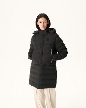 Black JOTT Lima 8-in-1 Waterproof Women's Puffer Jackets | HWQ-9893