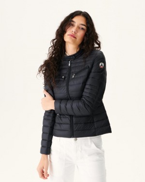 Black JOTT Nina Light Women's Down Jackets | VOY-8445