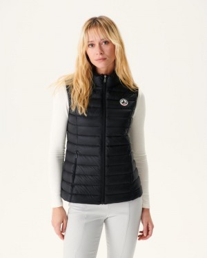 Black JOTT Seda Light Sleeveless Women's Padded Jackets | XUQ-1347