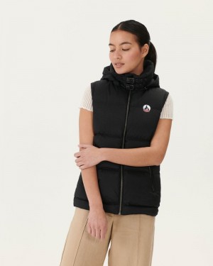 Black JOTT Sevilla Extreme Cold Sleeveless Women's Down Jackets | LJP-1859