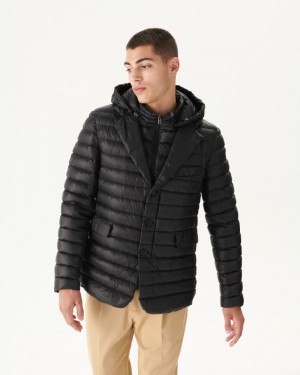 Black JOTT Valentine Men's Down Jackets | EFU-4128