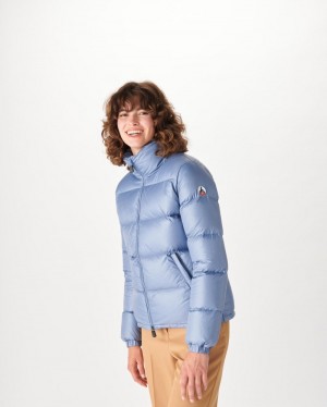 Blue JOTT Cardiff Great Cold Quilted Women's Down Jackets | LCP-7276