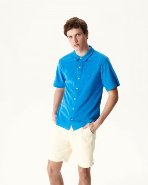 Blue JOTT Castelo Men's Polo Shirts | KDF-9709