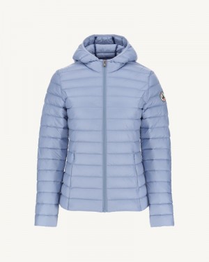 Blue JOTT Cloe Lightweight Hooded Women's Puffer Jackets | CNW-1831