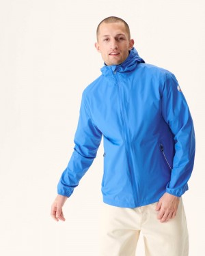 Blue JOTT Manila Packable Hooded Men's Jackets | IDN-0170