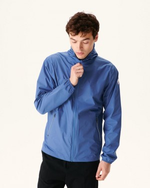 Blue JOTT Manila Packable Hooded Men's Jackets | TNO-1192