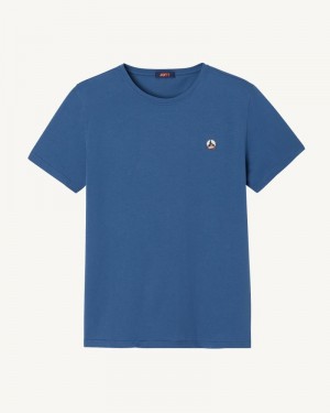 Blue JOTT Pietro Organic Cotton Men's T Shirts | GHQ-5282