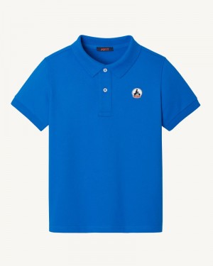 Blue JOTT Salvador Kids' Polo Shirts | UJJ-6512