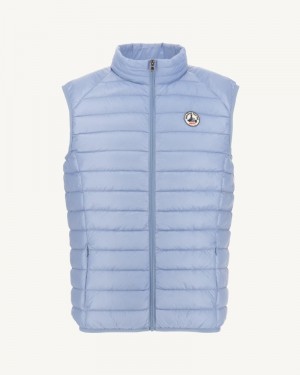 Blue JOTT Tom Lightweight Sleeveless Men's Down Jackets | QLE-0190