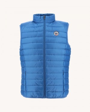 Blue JOTT Tom Lightweight Sleeveless Men's Down Jackets | MDY-3937