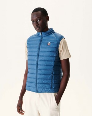 Blue JOTT Tom Sleeveless Men's Padded Jackets | FMI-1488