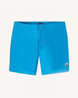 Blue / White JOTT Deauville Men's Swim Shorts | DTA-4589