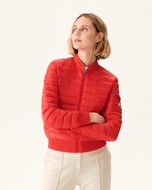 Bright Red JOTT Emmy Lightweight Women's Down Jackets | BSI-4478