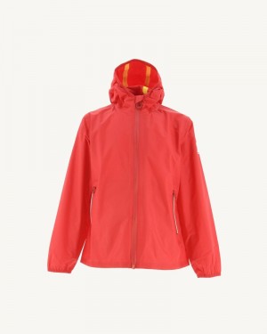 Bright Red JOTT Madeira Hooded Waterproof Kids' Jackets | YVI-4839