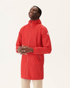 Bright Red JOTT Stockholm Pocketable Men's Rain Coats | KMP-2744