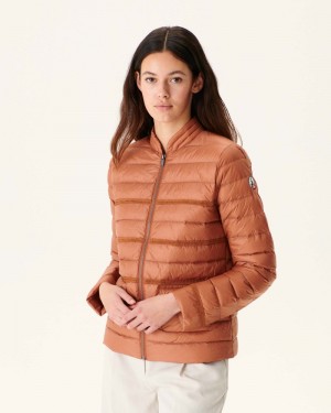 Brown JOTT Andorra Short Lightweight Women's Jackets | VMS-0882