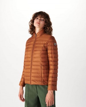 Brown JOTT Cha Lightweight Women's Padded Jackets | CYP-8812