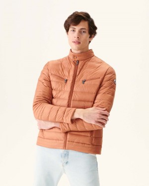 Brown JOTT David Men's Down Jackets | ZSR-1577