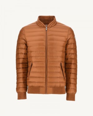 Brown JOTT Jordan Lightweight Men's Puffer Jackets | MLD-7889