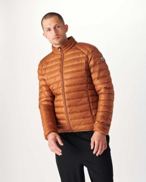 Brown JOTT Lightweight Mat Men's Down Jackets | TXX-4644