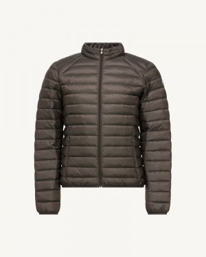 Coffee JOTT Lightweight Plomb Mat Men's Down Jackets | KMP-8062