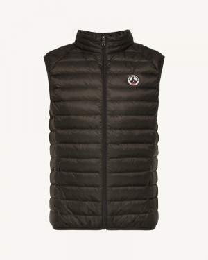 Coffee JOTT Plomb Tom Sleeveless Men's Down Jackets | TOT-5881