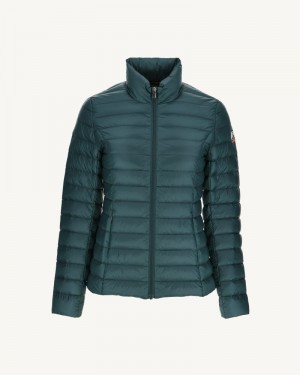 Dark Green JOTT Cha Light Women's Down Jackets | MLM-7934