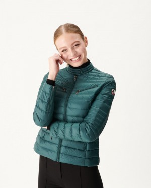 Dark Green JOTT Nina Light Women's Down Jackets | BXT-5371