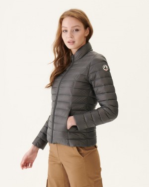 Deep Grey JOTT Cha Lightweight Women's Down Jackets | TDG-7503