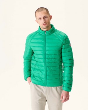 Green JOTT Matt Lightweight Men's Padded Jackets | BMD-2540