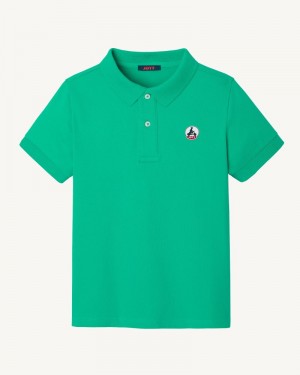 Green JOTT Salvador Kids' Polo Shirts | HHL-0788