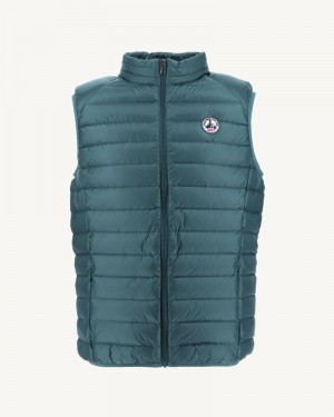 Green JOTT Tom Lightweight Sleeveless Men's Down Jackets | GIG-4631