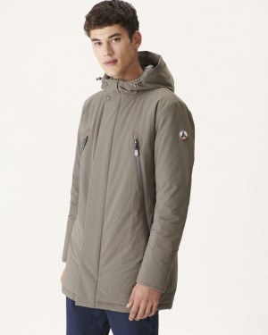 Grey Brown JOTT Iceberg Men's Puffer Jackets | SSA-5556