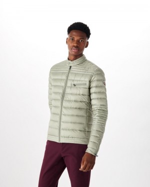 Grey Green JOTT David Men's Down Jackets | OCH-4965