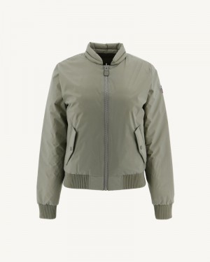 Grey Green / Olive JOTT Hanoi Reversible Women's Down Jackets | YJW-6668