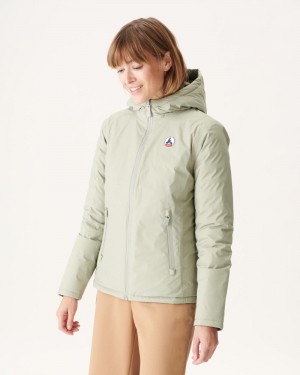 Grey Green / Olive JOTT Vienne Reversible Women's Down Jackets | VFP-9123