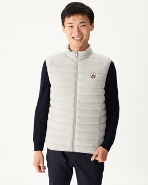 Grey JOTT Tom Sleeveless Jersey Men's Padded Jackets | HOQ-6432