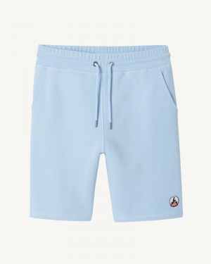 Light Blue JOTT Medellin Organic Cotton Men's Shorts | LAT-4254