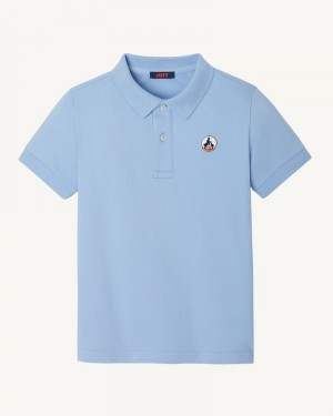 Light Blue JOTT Salvador Kids' Polo Shirts | OUU-5796