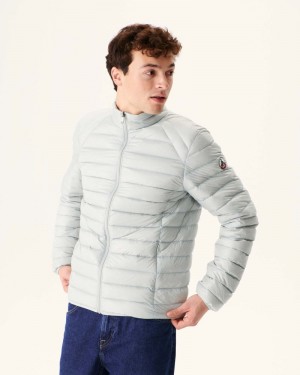 Light Grey JOTT Mat Lightweight Men's Down Jackets | DNV-5613