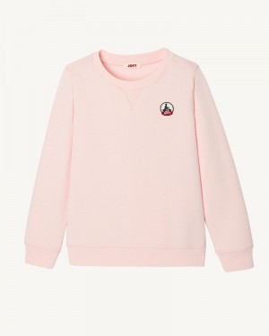 Light Pink JOTT Barcelos Organic Cotton Kids' Sweatshirts | UZV-1296