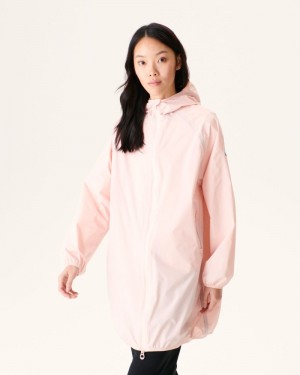 Light Pink JOTT Copenhagen Long Hooded Women's Jackets | FMT-1296