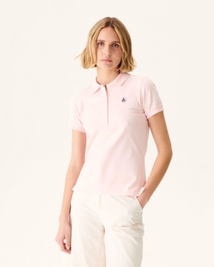 Light Pink JOTT Franca Women's Polo Shirts | VRN-1123