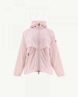 Light Pink JOTT Scirocco Hooded Women's Windbreaker | NJZ-4807